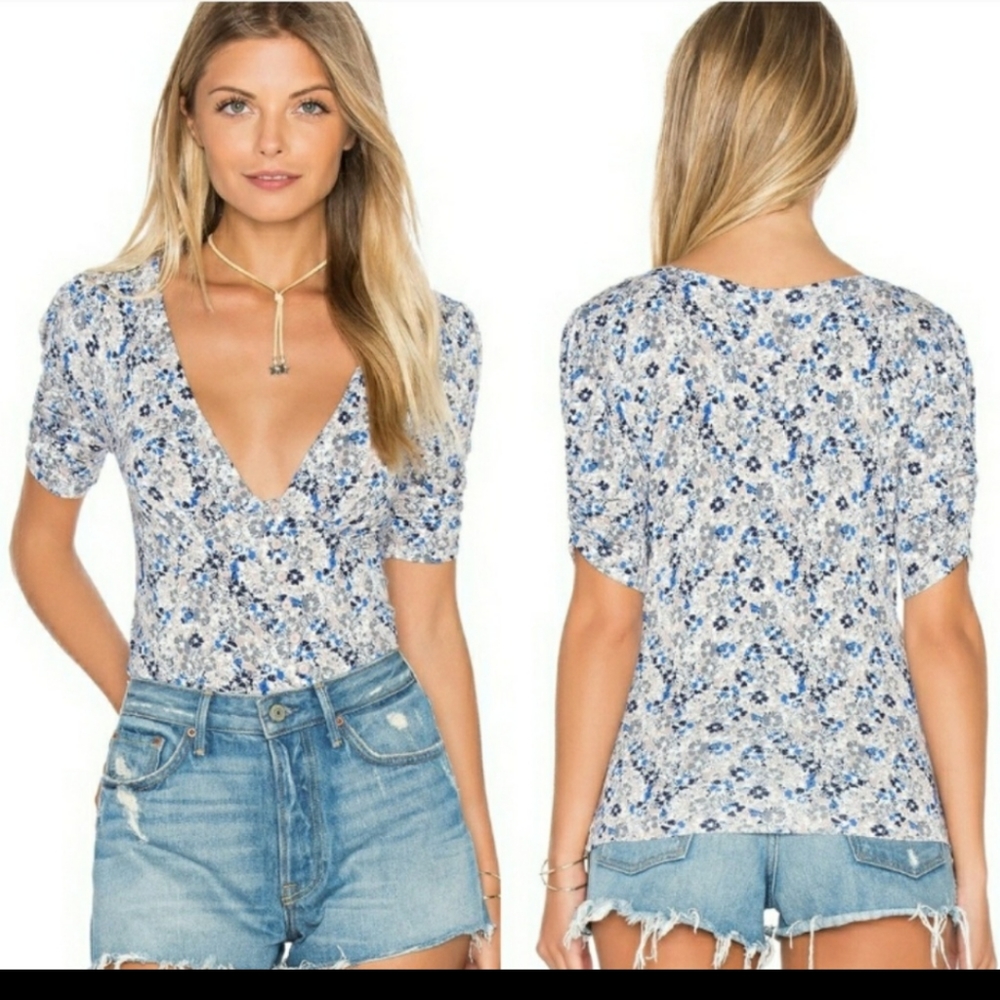 3 for $20 Free People ditsy floral top